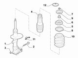 Bolt Set Lower Front Shock Absorber | Abarth Punto