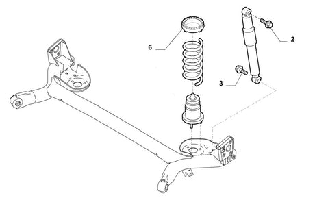 Rear Shock Absorber Lower Bolt | Abarth 500 595 695