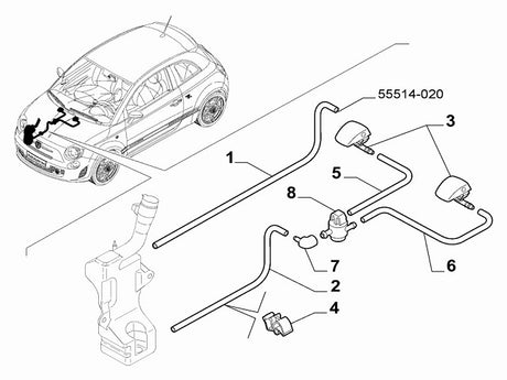 Front Windscreen Washer Jet