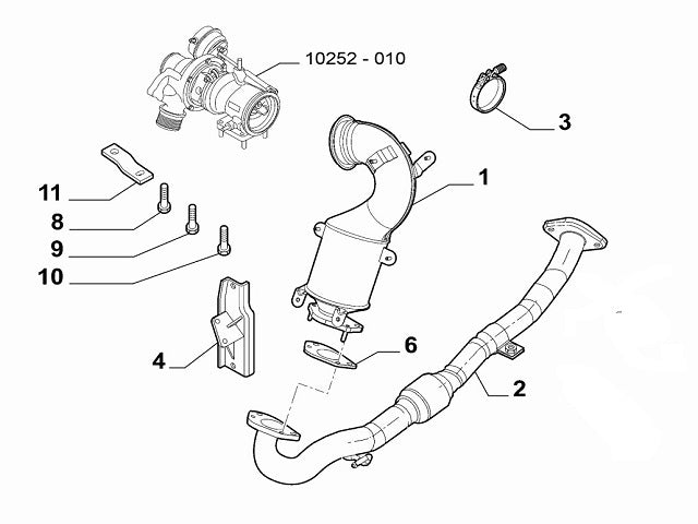 Catalytic Converter to Turbo V Band Clamp | Abarth 595 695 180HP