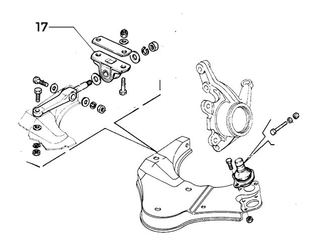 Front Wishbone Bush/Bracket Lancia Delta HF Integrale 82351944