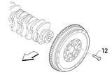 Flywheel Bolt Set Abarth Punto. O.E. part number: 55209531