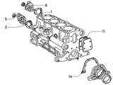 Balance Shaft Rear Upper Gasket | Alfa Romeo 155 Q4