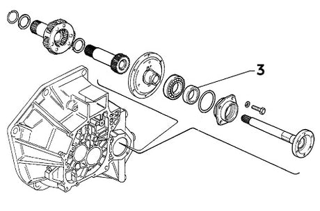 Left Differential Oil Seal | ID 32mm