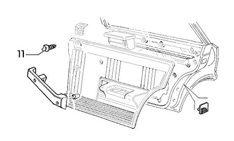 Clip Door Panel Trim | Delta HF