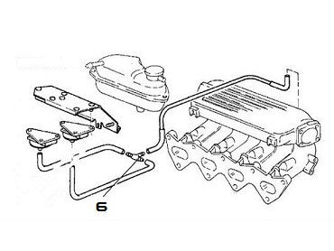 Vacuum Hose T Piece Integrale & Evolution - AE CAR - 2