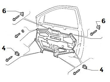 Cage Nut (Doors) Alfa Romeo 155 Q4 - AE CAR - 2