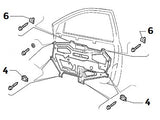 Cage Nut (Doors) Alfa Romeo 155 Q4 - AE CAR - 2