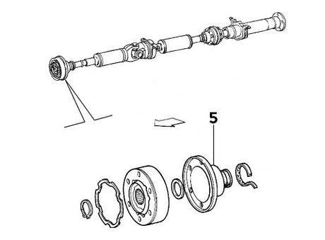 Boot/Plate Prop Shaft Joint | Alfa Romeo 155 Q4