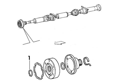 Lock Ring Prop Shaft Joint | Alfa Romeo 155 Q4
