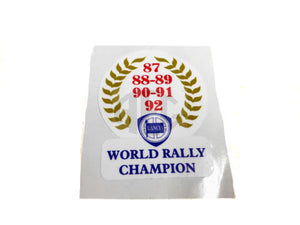 World Rally Champion | Inside Glass Sticker