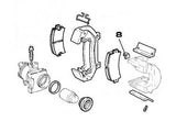 Clip (Rear Brake Pads) Delta HF - AE CAR - 2