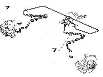 Clip (Brake Pipe) Integrale & Evolution - AE CAR - 2