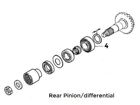 Bearing Pinion Front/Rear Differential | Integrale