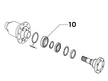 Bearing Rear Left Drive Shaft/Diff | Integrale