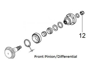 Nut Pinion Front/Rear Differential | Integrale
