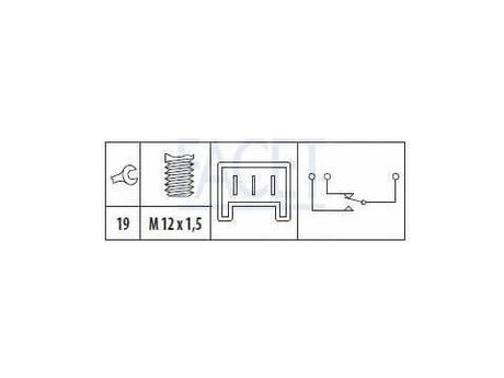 Brake Light Switch 3 Pin | Delta HF