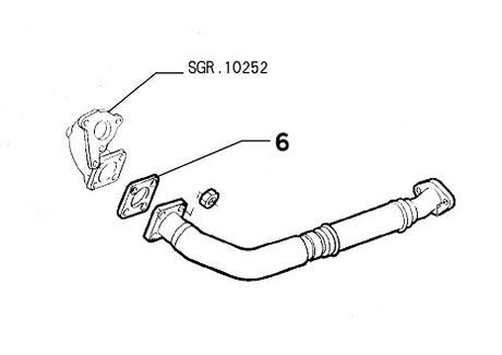 Exhaust Down Pipe Gasket | Alfa Romeo 155 Q4