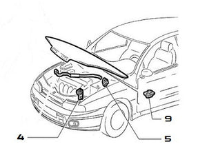 Clip (Bonnet Stay Rod Hinge End) - AE CAR - 2