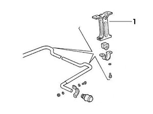 Powerflex Bush Set Rear Anti-Roll Bar Support Bracket | Integrale
