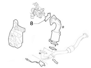 Gasket Catalytic Converter to Turbo | Abarth 500 595