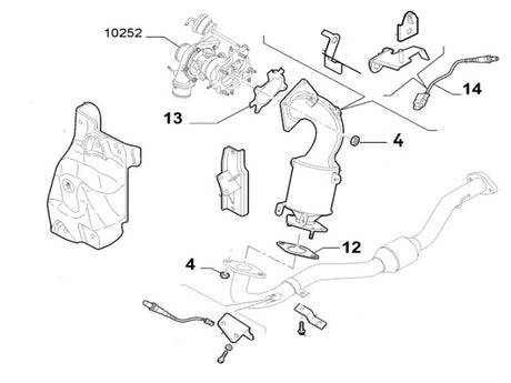 Catalytic Converter Nut | Abarth Punto