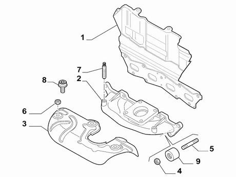 Exhaust Manifold Gasket/Heat Shield | Abarth Punto