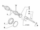 Inner Axle C.V. Boot | Abarth Punto