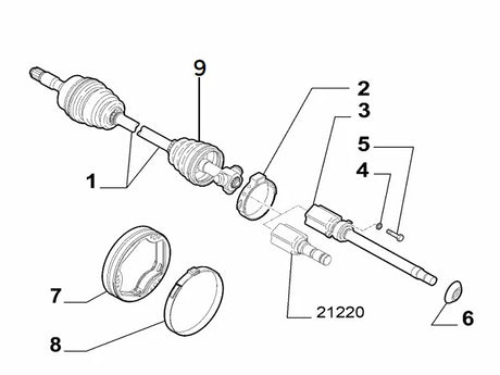 Inner Axle C.V. Boot | Abarth Punto