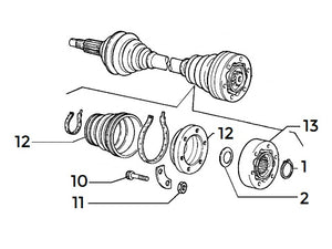 Lock Washer C.V. Joint Inner Axle | Delta HF