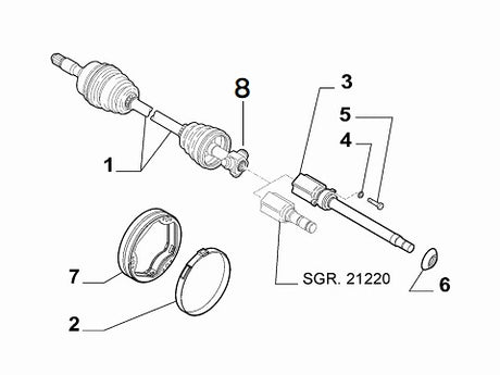 Inner Axle Spider | Abarth Punto