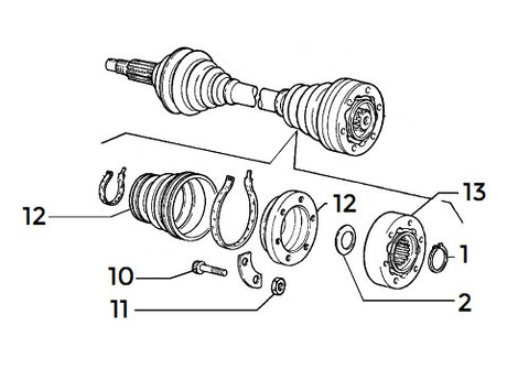 Lock Ring Inner Axle C.V. Joint | Integrale
