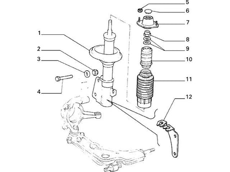 Bolt Set Lower Shock Absorber | Evolution