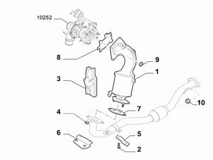 Gasket Catalytic Converter to Down Pipe | Abarth 500 595 695