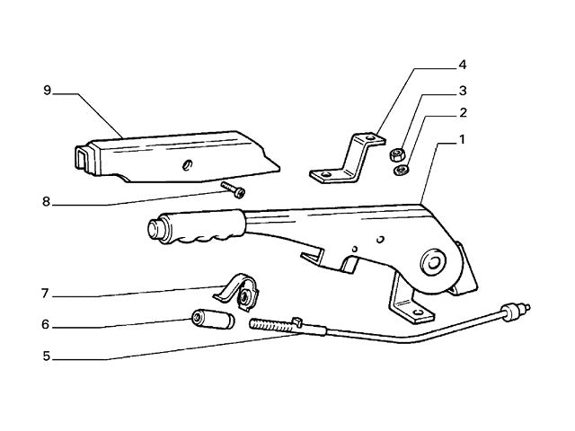Clip Handbrake Cable | Integrale