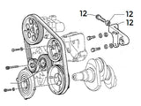 Auxiliary Belt Tensioner Support | Evo II Cat