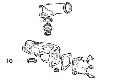 Thermostat Housing Base Gasket | Delta HF