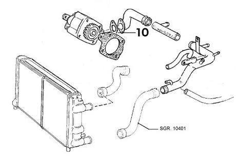 Water Pump to Pipe Gasket | Alfa Romeo 155 Q4