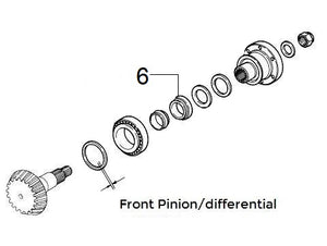 Bearing Pinion Front/Rear Differential | Alfa Romeo 155 Q4
