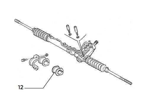 Powerflex Bush Right Steering Rack | Delta HF