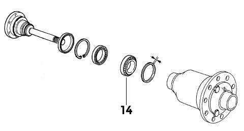 Bearing Rear Right Drive Shaft/Diff | Integrale