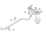 Rear Exhaust Rubber | Abarth 500 595
