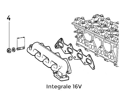 Nut Exhaust Manifold | Integrale